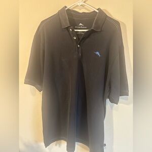 Tommy Bahama  polo black sz XL mens short sleeve